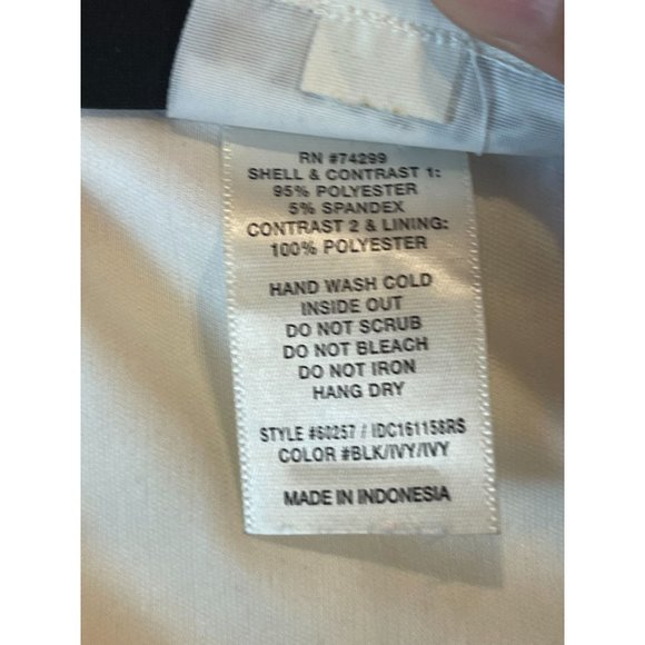 EN Focus Women Colorblock Sheath Dress Floral Sequin Back Keyhole Black White 10 - Picture 7 of 7